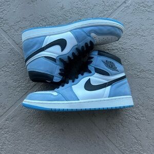 Jordan Blue and Black High-Top Sneakers